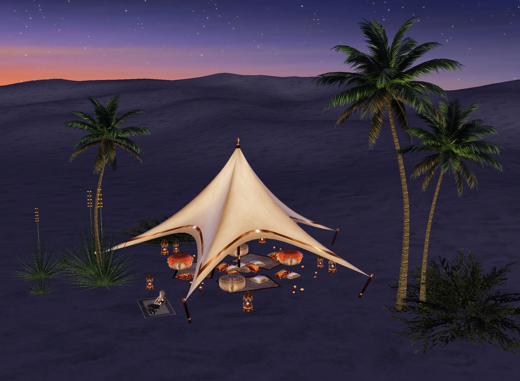 Lux Desert – tent side